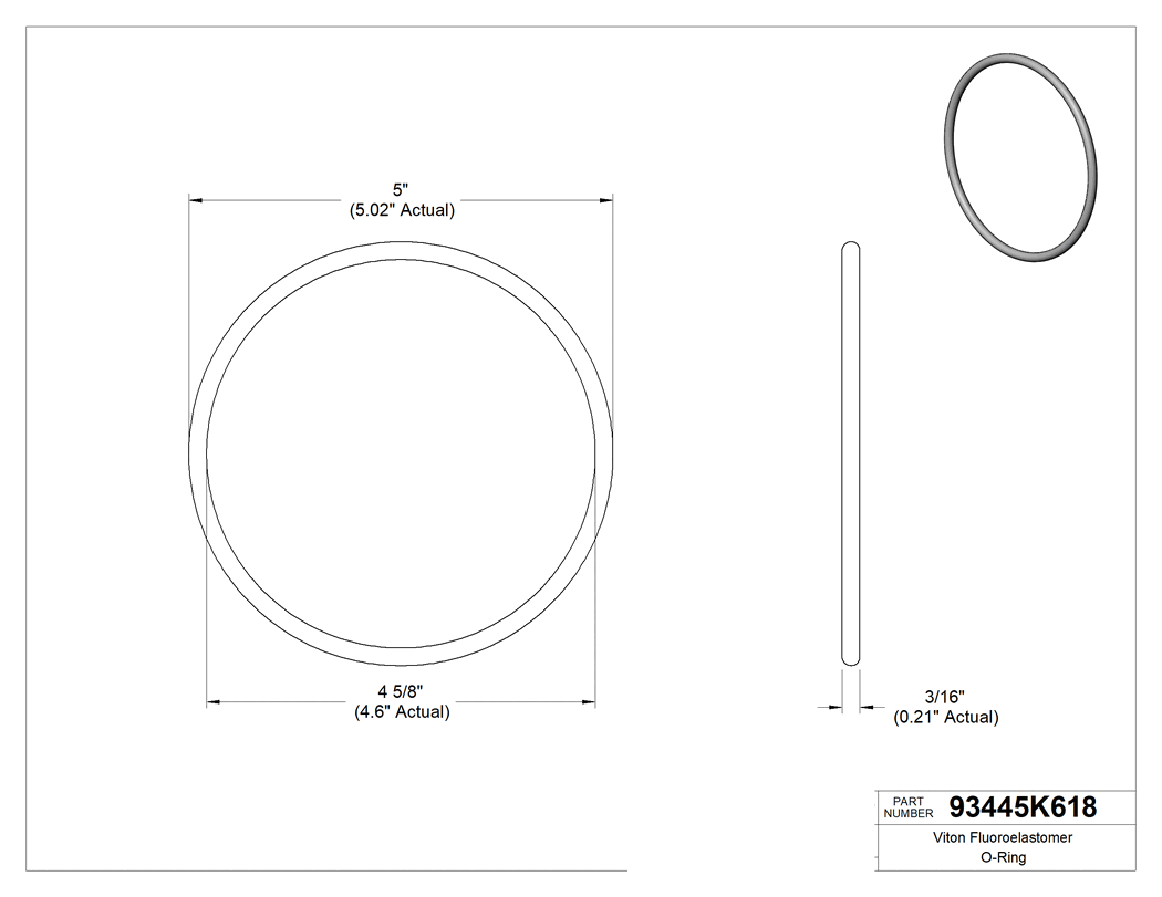 Technical drawing - 93445K618